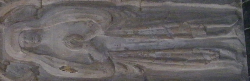 Germany Kastellaun - Evangelische Kirche Simon II von Sponheim 1337 and wife Elisabeth von Valkenberg 1335 and son Simon effigy 1337